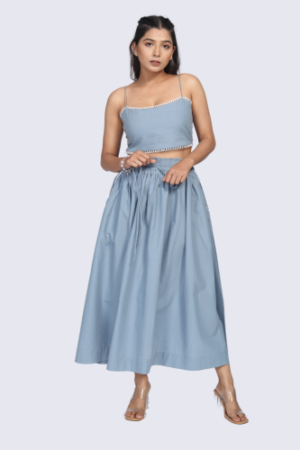 Womens Soft Blue Tone